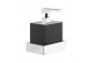 Soap dispenser w płynie Gessi Ovale, wall mounted, white, finish chrome