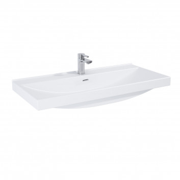 Vanity washbasin Elita Piazza, 61x46cm, overflow, battery hole, white