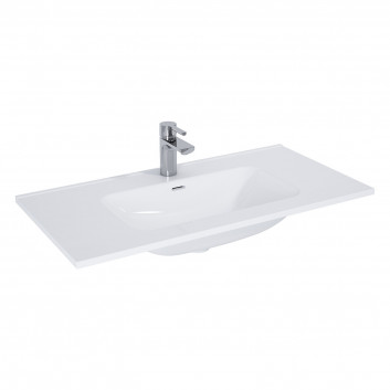 Vanity washbasin Elita Skappa, 71x46cm, overflow, battery hole, white