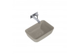 Countertop washbasin Elita Reni, 46x33cm, without overflow, fume matt