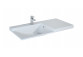 Vanity washbasin Elita Metis, 72x50cm, left, overflow, battery hole, white