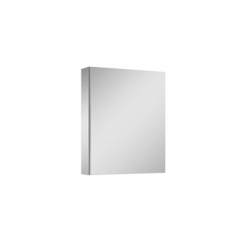 Wall mounted cabinet z lustrem Elita Basic, 40cm, 1 doors, 2 szklane półki, szary