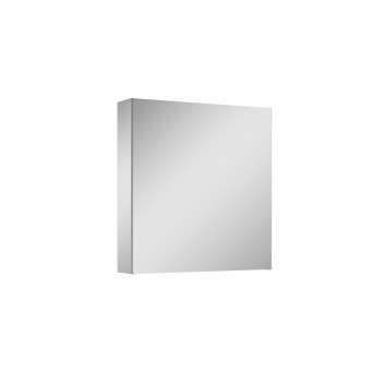 Wall mounted cabinet z lustrem Elita Basic, 40cm, 1 doors, 2 szklane półki, szary