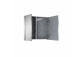 Wall mounted cabinet z lustrem Elita Basic, 60cm, 2 doors, 4 szklane półki, szary