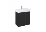 Set wall mounted cabinet z umywalką Elita Skye, 60cm, 2 doors, black mat