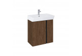 Set wall mounted cabinet z umywalką Elita Skye, 60cm, 2 doors, walnut lincoln