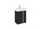 Set wall mounted cabinet z umywalką Elita Skye, 50cm, 2 doors, black mat