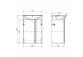 Wall mounted cabinet Elita For All, 60cm, 2 doors, 3 półki, white