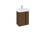 Set wall mounted cabinet z umywalką Elita Skye, 50cm, 2 doors, walnut lincoln