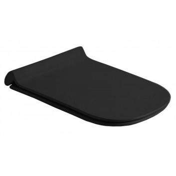 Seat WC Galassia Meg11 Slim, with soft closing, szybkie wypinanie, black mat