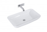 Countertop washbasin Elita Fresi, 70x40cm, without overflow, white