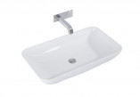 Countertop washbasin Elita Reni, 46x33cm, without overflow, fume matt