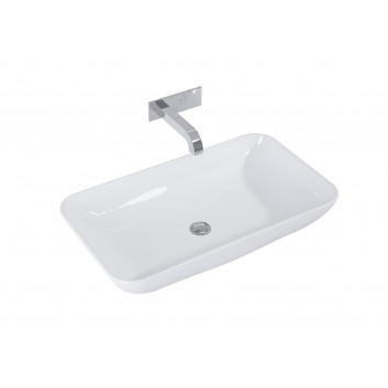 Countertop washbasin Elita Reni, 46x33cm, without overflow, fume matt