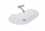 Countertop washbasin Elita Fresi, 70x40cm, without overflow, white