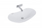 Countertop washbasin Elita Fresi, 70x40cm, without overflow, white