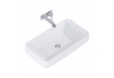 Countertop washbasin Elita Agnes, 71.5x41cm, without overflow, white