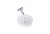 Countertop washbasin Elita Lorca, 41.5x41.5cm, without overflow, white