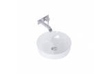 Countertop washbasin Elita Turda, 39x39cm, without overflow, white