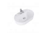 Countertop washbasin Elita Lorca, 41.5x41.5cm, without overflow, white