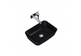 Countertop washbasin Elita Reni, 45,5x32,5cm, without overflow, black