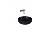 Countertop washbasin Elita Lorca, 41.5x41.5cm, without overflow, black