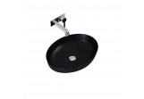 Countertop washbasin Elita Rika, 52x40cm, without overflow, black mat