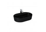 Countertop washbasin Elita Babette, 62x41cm, without overflow, battery hole, white