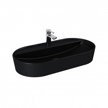 Countertop washbasin Elita Babette, 62x41cm, without overflow, battery hole, white