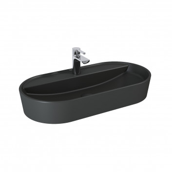 Countertop washbasin Elita Babette, 62x41cm, without overflow, battery hole, white