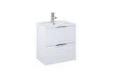 Set cabinet z umywalką Elita Street Plus, 50cm, 2 szuflady, white