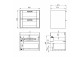 Cabinet vanity Elita Amigo, 85cm, 3 doors, 2 szuflady, white