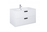 Cabinet vanity Elita Inge New, 90cm, 2 szuflady, white mat