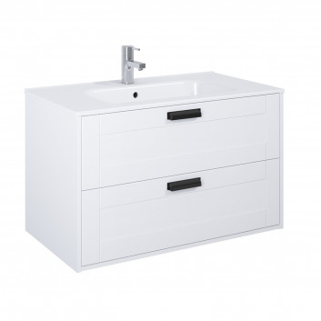 Cabinet vanity Elita Inge New, 60cm, 2 szuflady, white mat