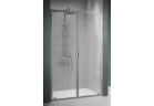 Door shower for recess installation Novellini Lunes 2.0 B, 90-96cm, glass transparent, silver profile
