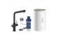 Set startowy Grohe Blue Pure with mixer kuchenną Eurosmart in the form of C, filtrowanie wody, obracana spout, chrome