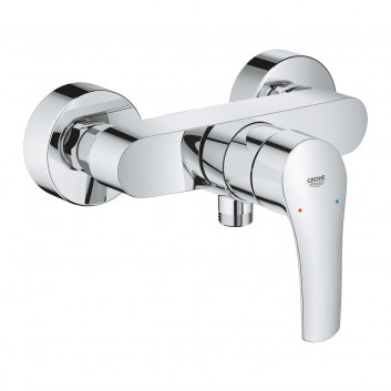 PYTAJ O RABAT ! Shower mixer Grohe Eurosmart wall mounted, dł. 144mm, chrome, single lever