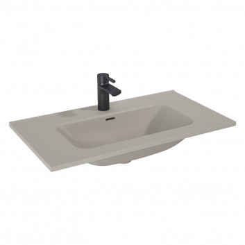 Vanity washbasin Elita Skappa 60, 61x46cm, z overflow, battery hole, antracyt mat