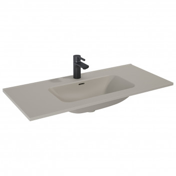 Vanity washbasin Elita Skappa 80, 81.5 x 46.6 cm, z overflow, battery hole, antracyt mat