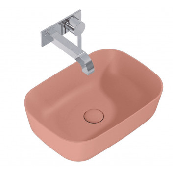 Countertop washbasin Elita Reni, 46x33cm, without overflow, fume matt