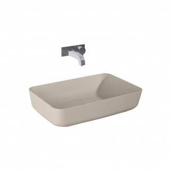 Countertop washbasin Elita Nomia, 50x39cm, without overflow, white