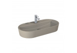 Countertop washbasin Elita Babette, 62x41cm, without overflow, battery hole, white