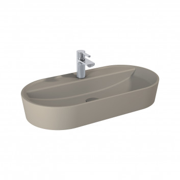 Countertop washbasin Elita Babette, 62x41cm, without overflow, battery hole, white