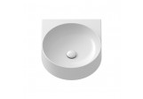 Washbasin Ravak Yard 400, round, 40,5 x 50 cm, white