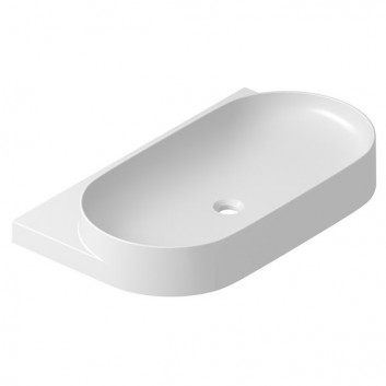 Washbasin Ravak Yard 800, 80 x 50 cm, white