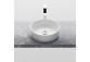 Countertop washbasin Ravak Moon 1, without overflow, 40cm, white