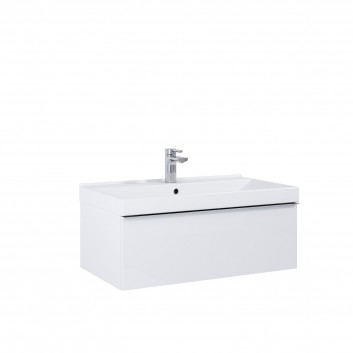 Komoda hanging Elita Look, 80cm, 1 drawer, white polysk