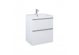 Cabinet vanity hanging Elita Look, 60cm, 2 szuflady, white shine