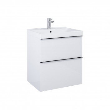 Cabinet vanity hanging Elita Look, 60cm, 1 drawer, white shine