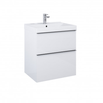 Cabinet vanity hanging Elita Look, 60cm, 1 drawer, white shine