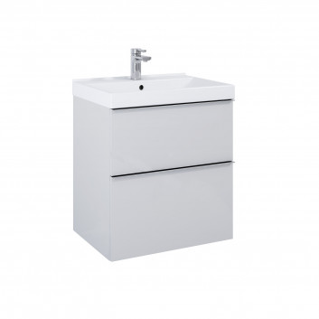 Cabinet vanity hanging Elita Look, 60cm, 1 drawer, white shine